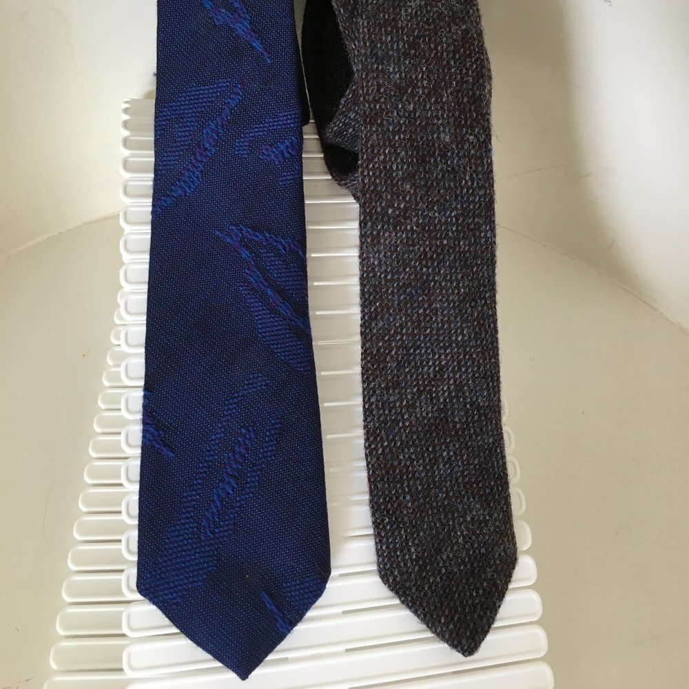 Stylist pair of Men's Wool Ties